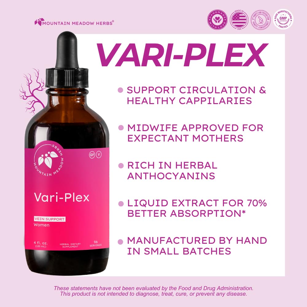 Vari-Plex, gouttes et pipette, prêt pour une routine quotidienne de soutien vasculaire.