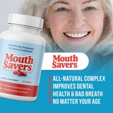 Mouth Savers bonbon menthe, détail montrant une texture rafraîchissante.