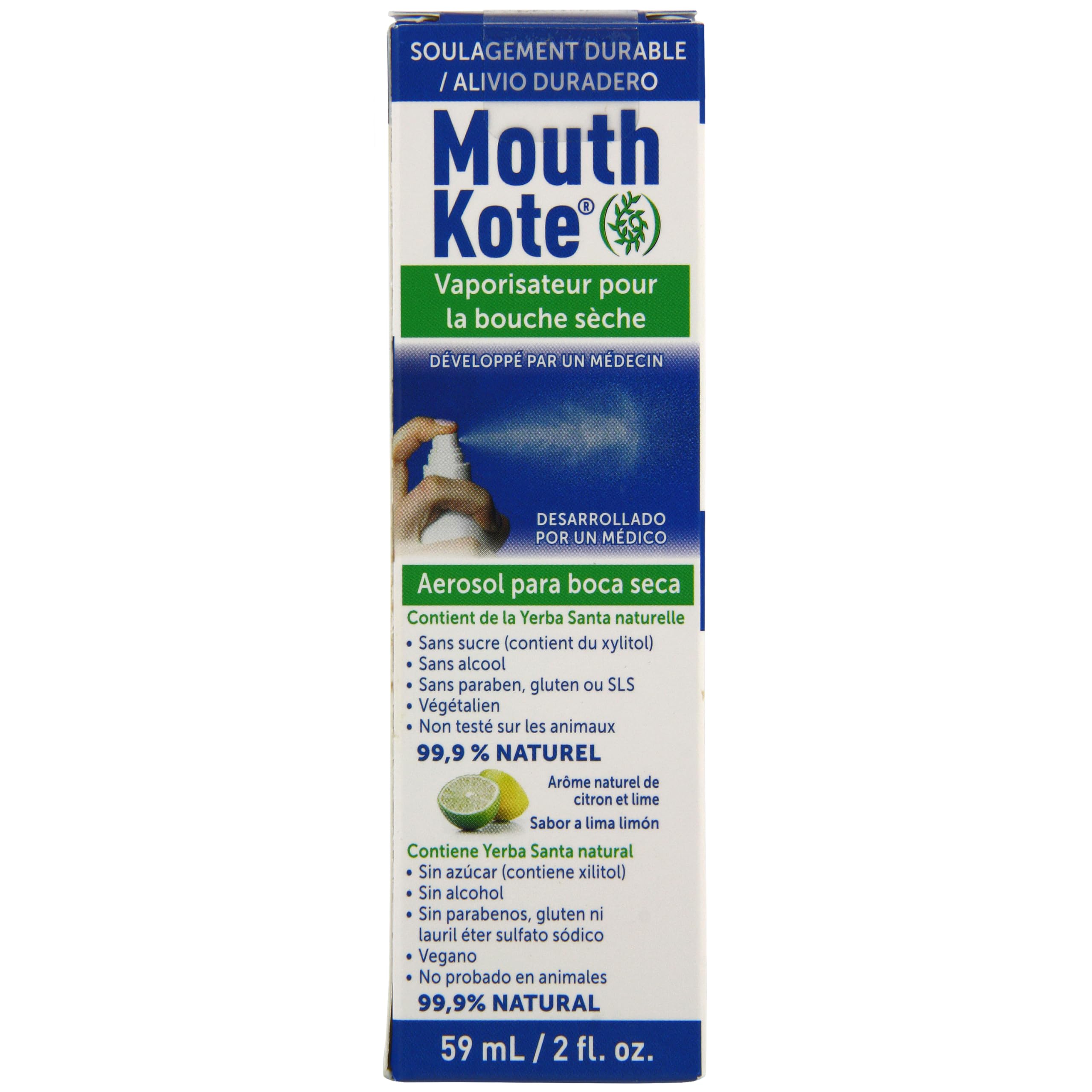 MouthKote formule Yerba Santa : douceur pour la muqueuse buccale.