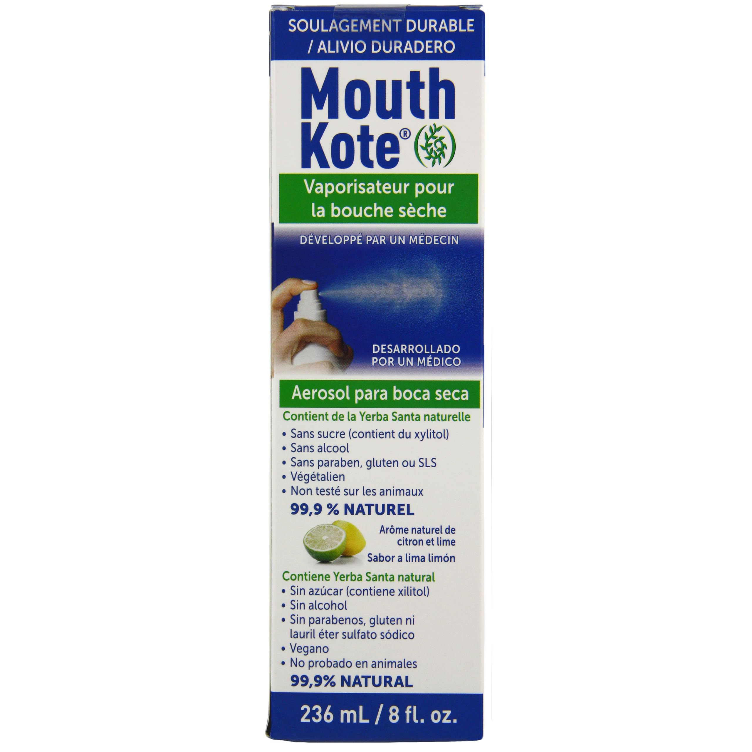Formule sans sucre et sans alcool, MouthKote discrète à utiliser.