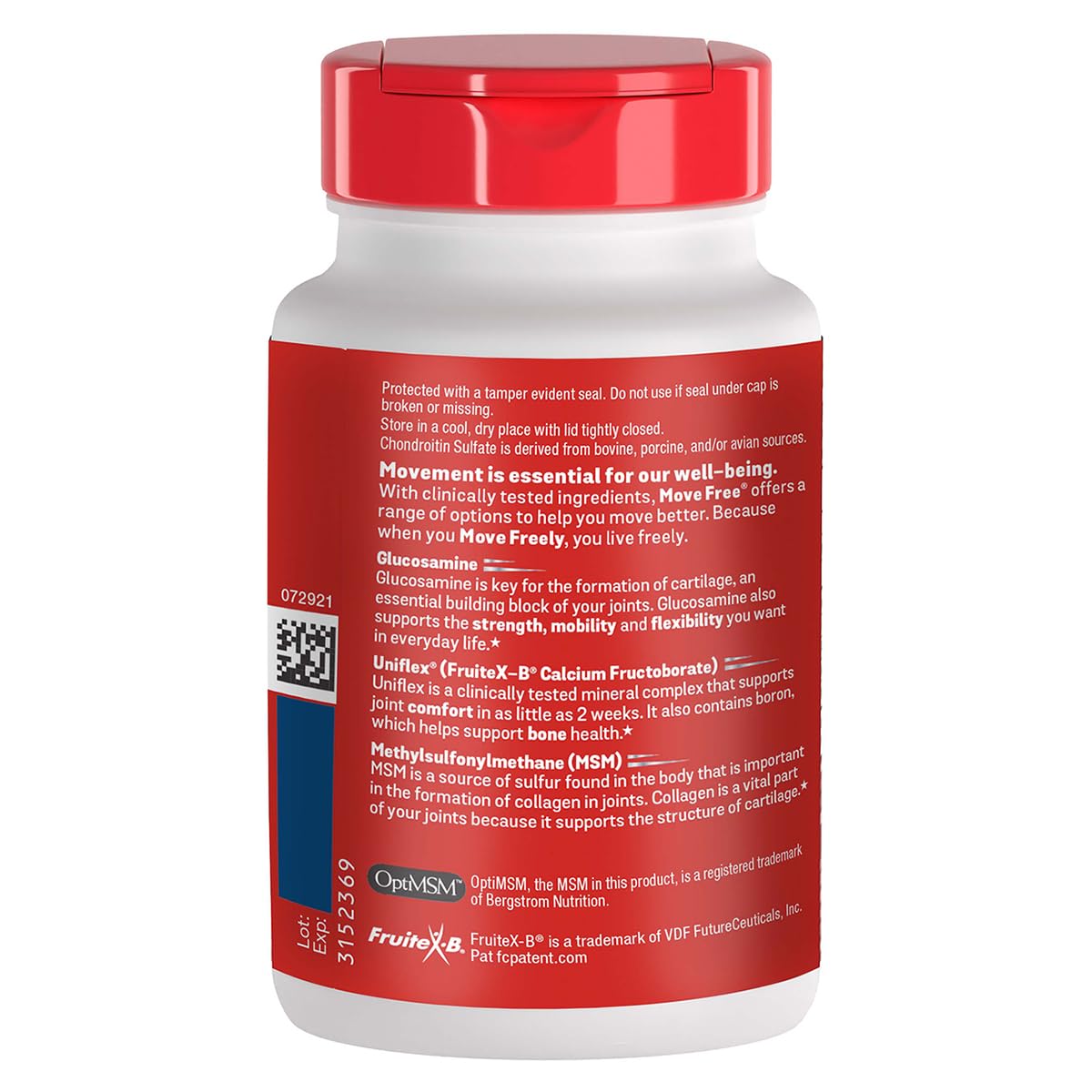 Move Free Avancé soutien cartilage MSM – ciblage cartilages articulaires