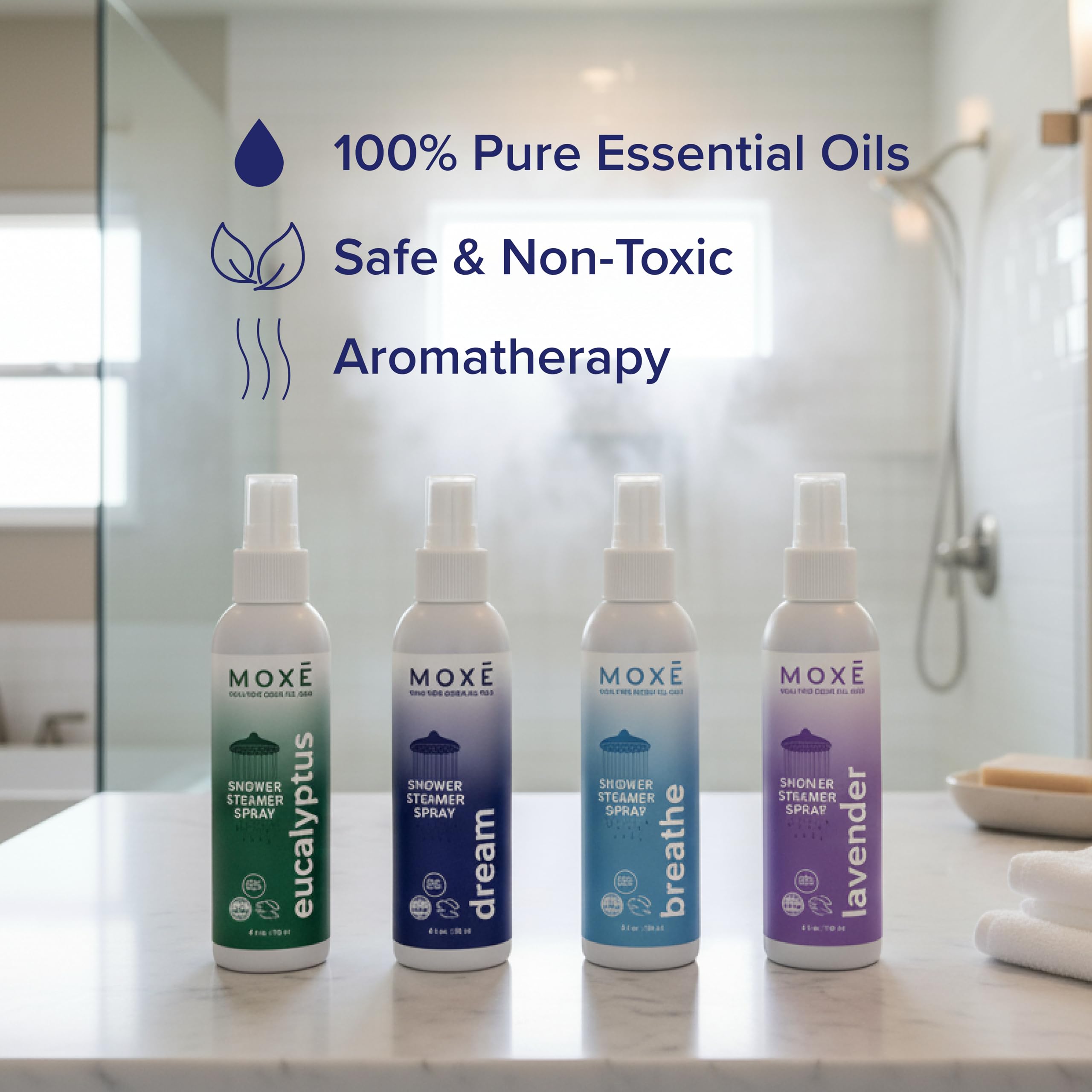 MOXE Douche Songe : atmosphère relaxante avant le coucher.