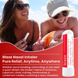 MOXE Blaze nasal-stick, longue durée d'aromathérapie sans fuite.