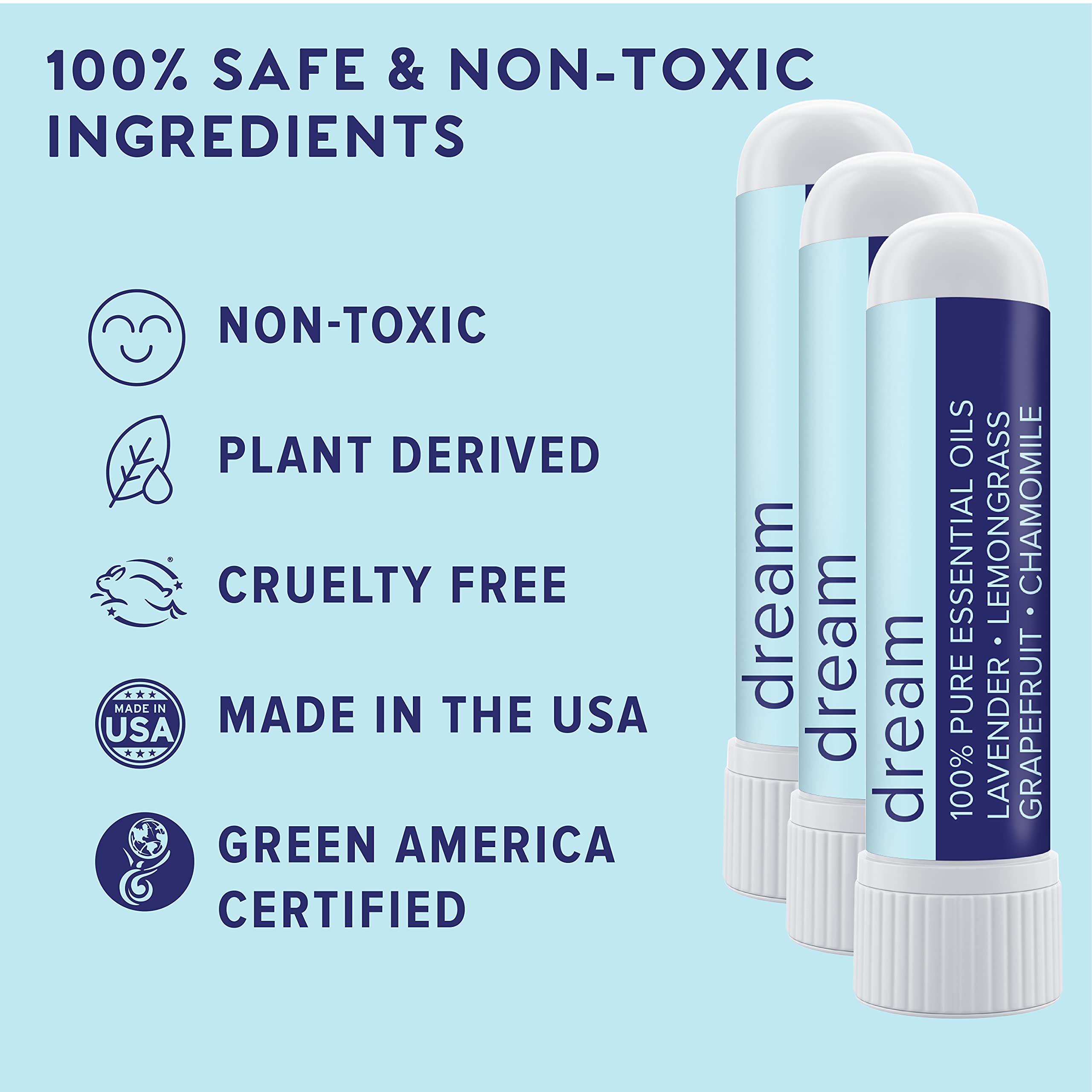 MOXE Dream inhalateur nasal, arôme citronnelle pour une sensation rafraîchissante.