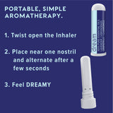 MOXE Dream inhalateur nasal, utilisation simple pour une routine nocturne.