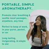 MOXĒ inhalateur eucalyptus sans alcool – utilisation sûre et naturelle.