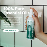 MOXE Shower Mist lavande-eucalyptus, format pratique: vaporisation rapide pour une pause détente.