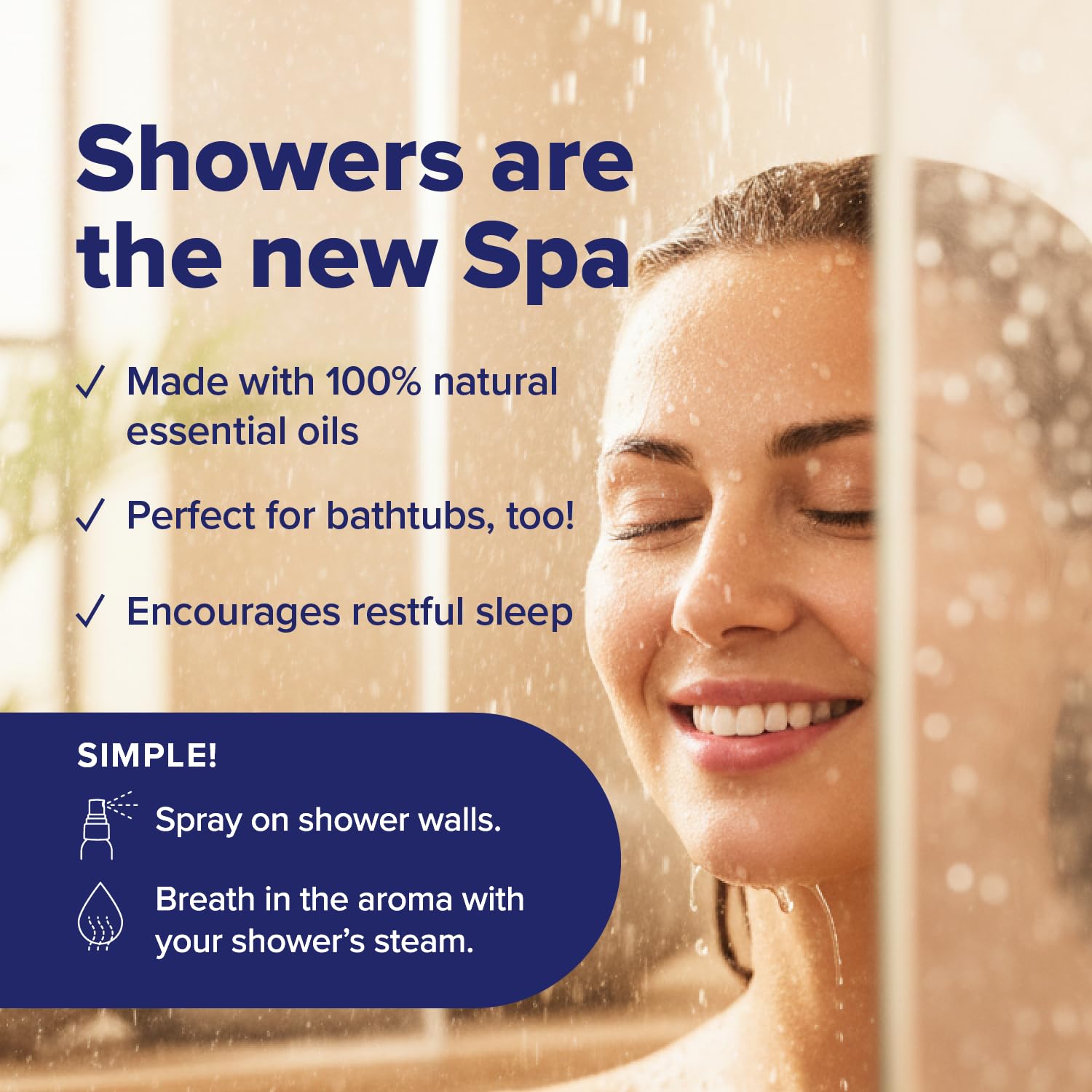 MOXE Shower Mist lavande-eucalyptus, flacon: parfum naturel et rafraîchissant à chaque utilisation.