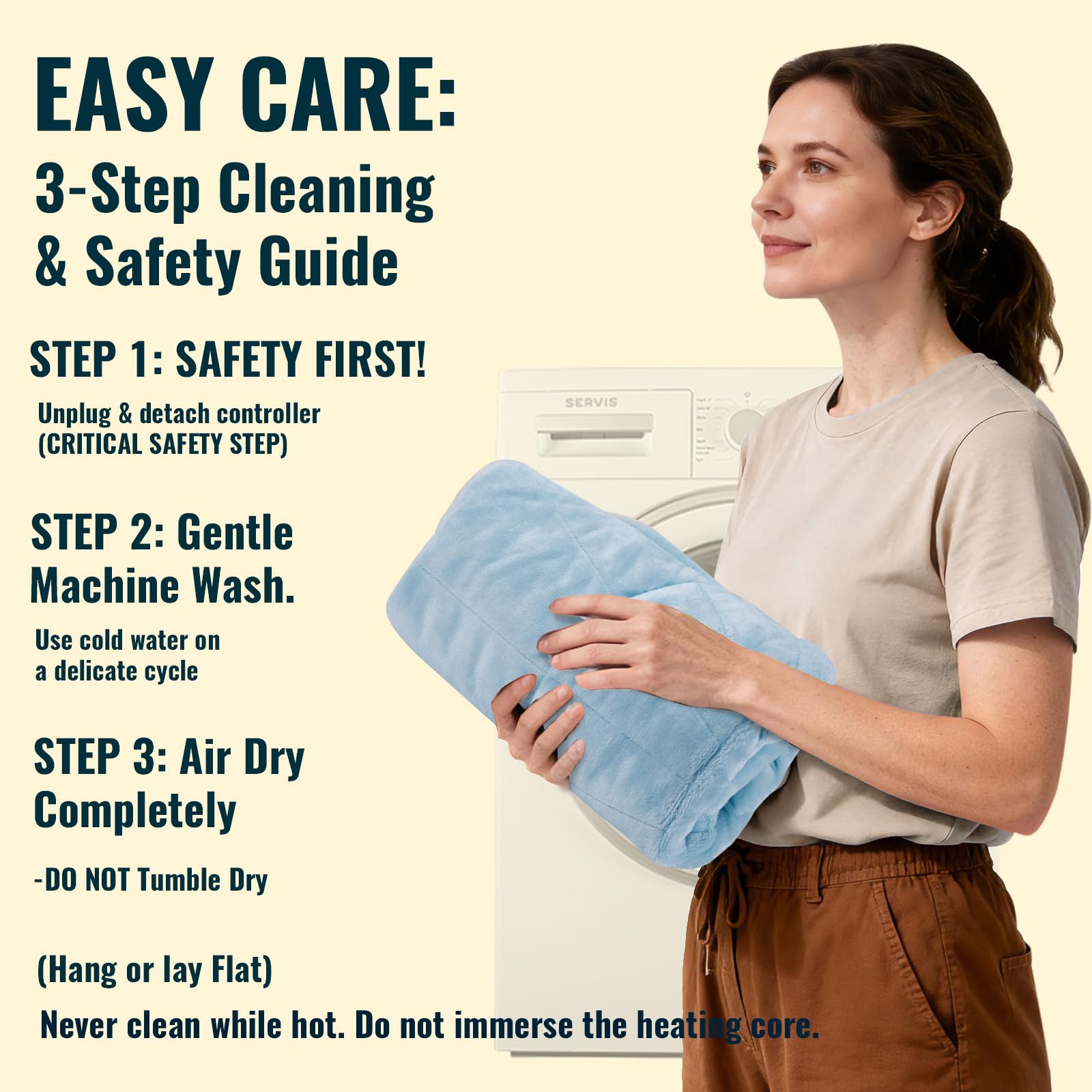 MOZZPAD contrôleur détachable pour lavage facile en machine et entretien simple.