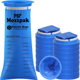 MP MOZZPAK sac d'émèse jetable 1000 ml bleu, pratique et sans fuite.