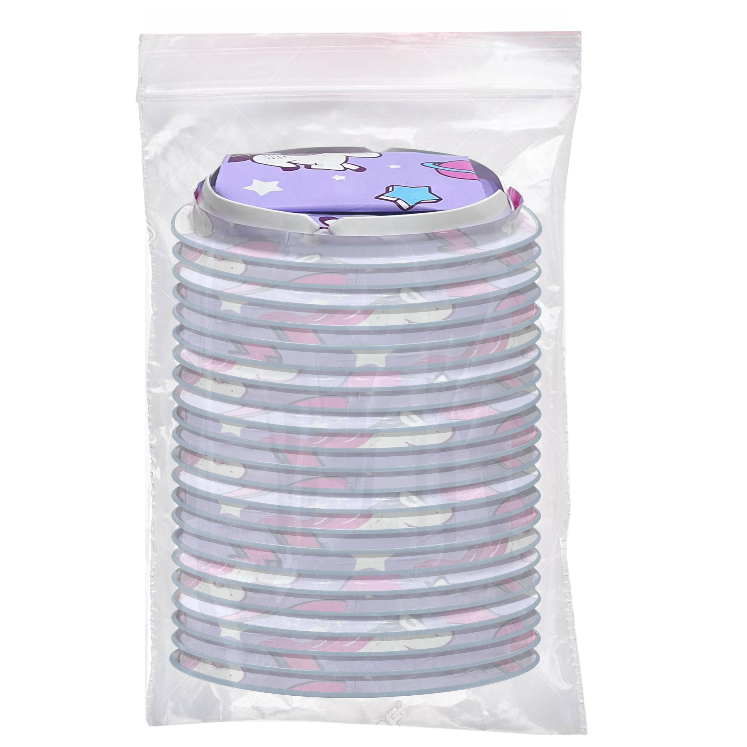 MP Mozzpak sac vomitif licorne bleu, idéal pour les urgences lors des déplacements.