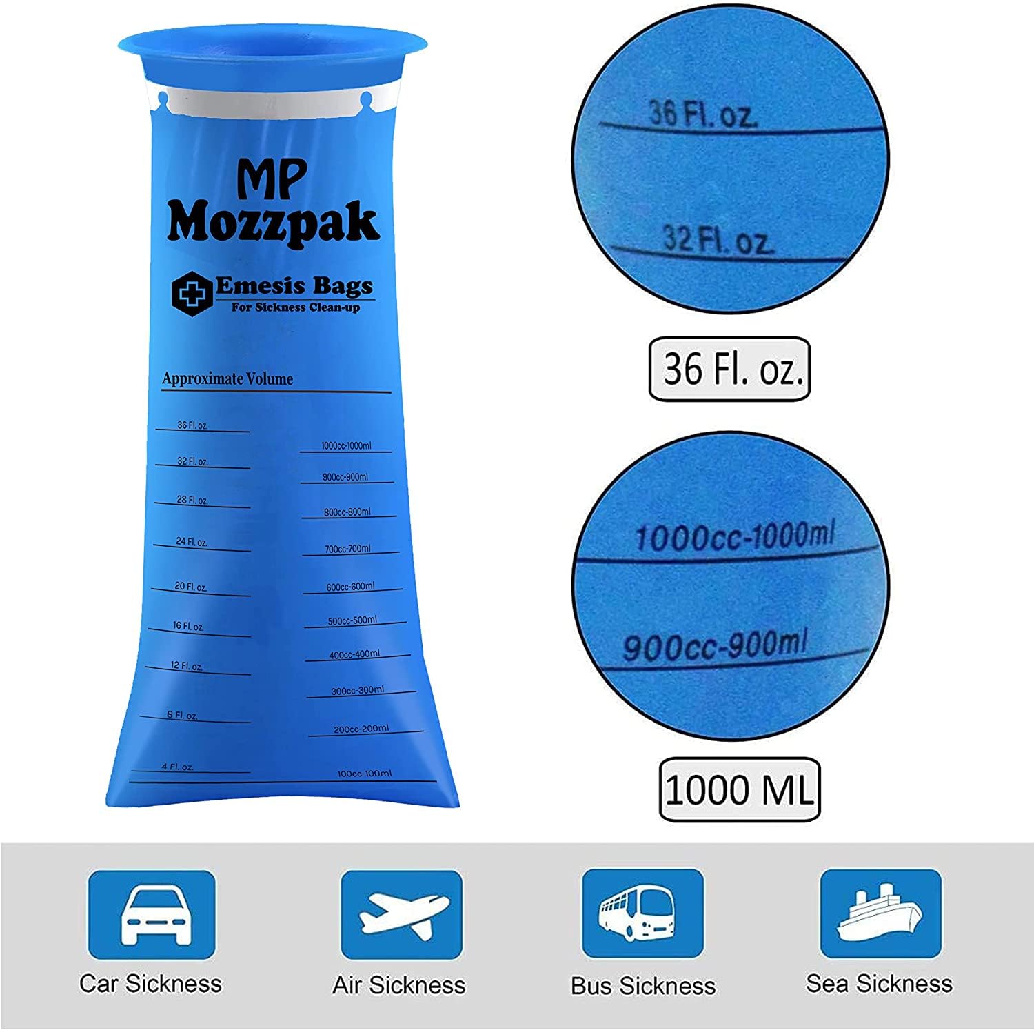 MP MOZZPAK Compact et discret en avion et bateau.