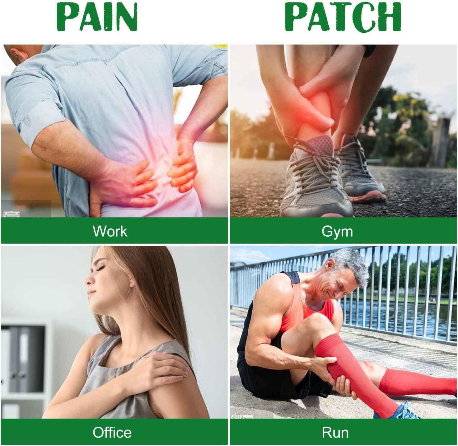 MQ Genou Patch Application rapide après activité sportive.