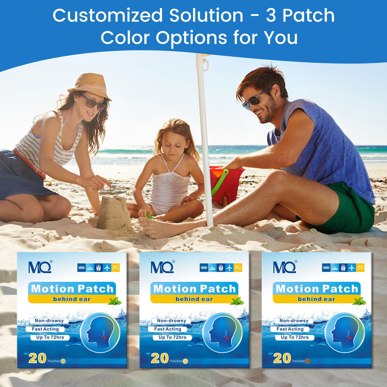 MQ Patch couleur discrète s’harmonise avec le teint