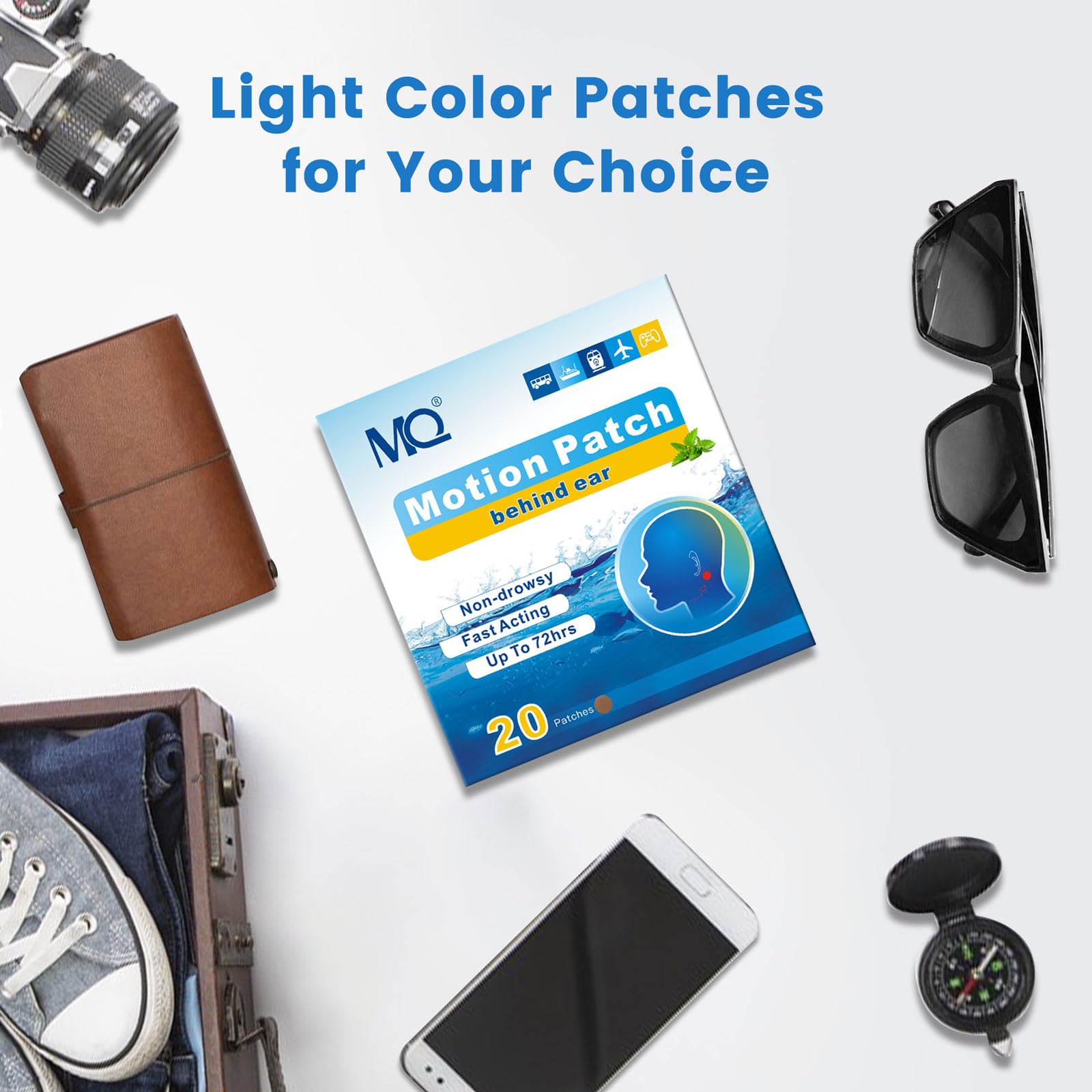 MQ Patch portable et discret, emballage pratique pour voyage