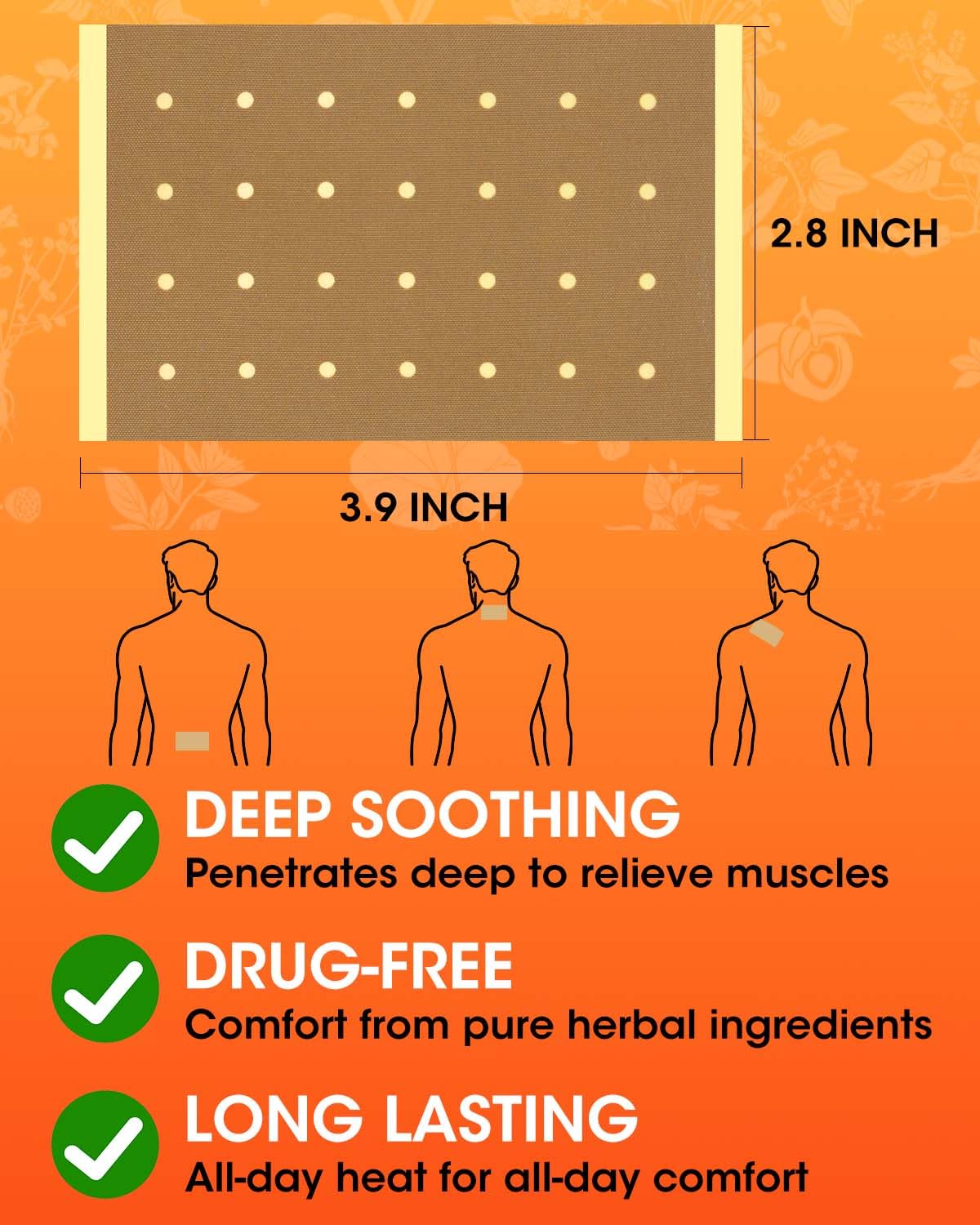 MQ Tiger Patches nuque : confort thermique pour la nuque et les tensions.