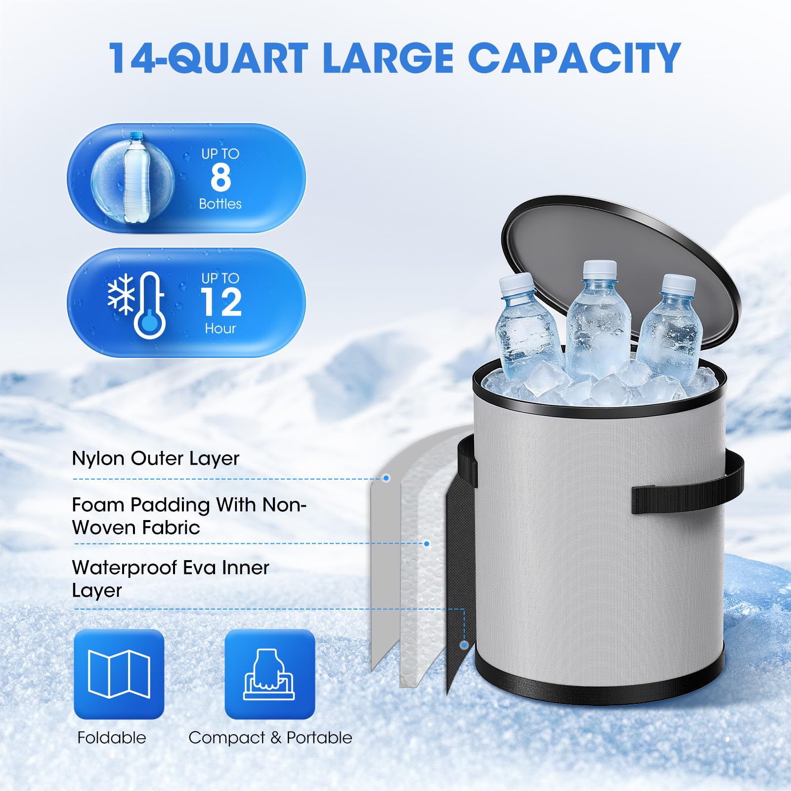 MQHOOB flux glace-genou 4 niveaux pour une thérapie adaptée