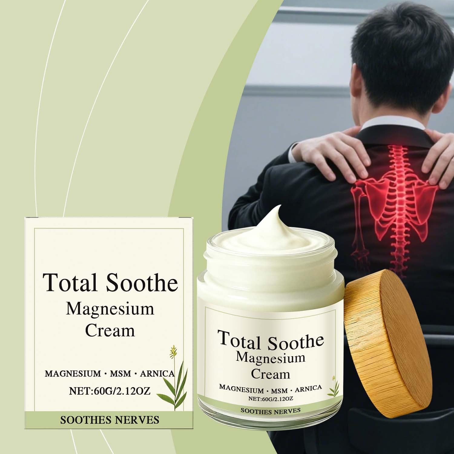 MQN format voyage crème articulations pratique à transporter