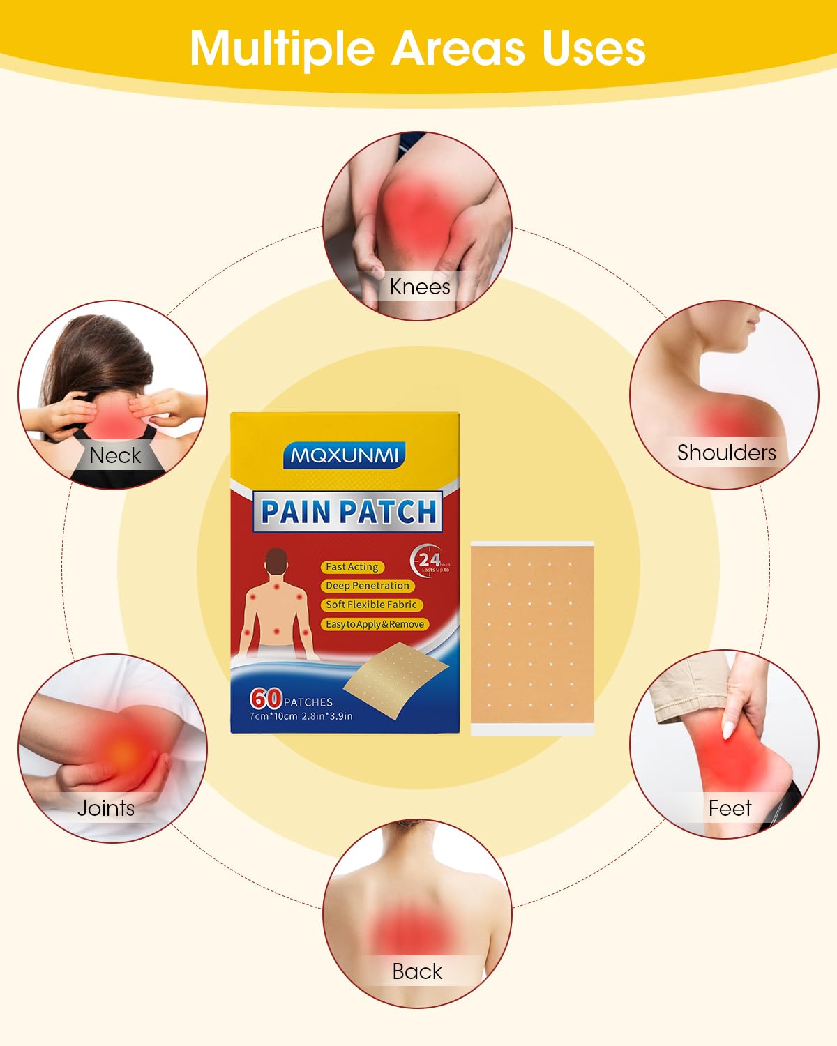 MQXUNMI patch-chaleur-epaule: apaisement rapide des épaules tendues