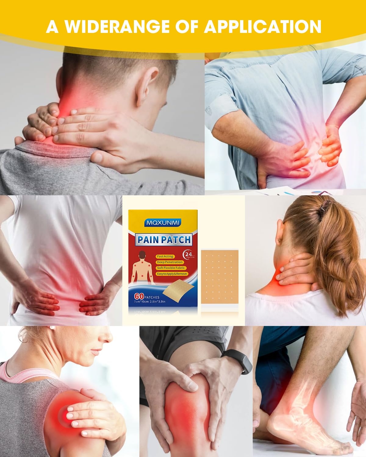 MQXUNMI patch-chaleur-muscle: pénètre profondément les muscles fatigués