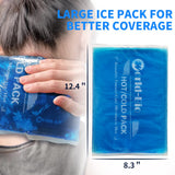 MR.ICE poche gel extralarge sur le genou après exercice
