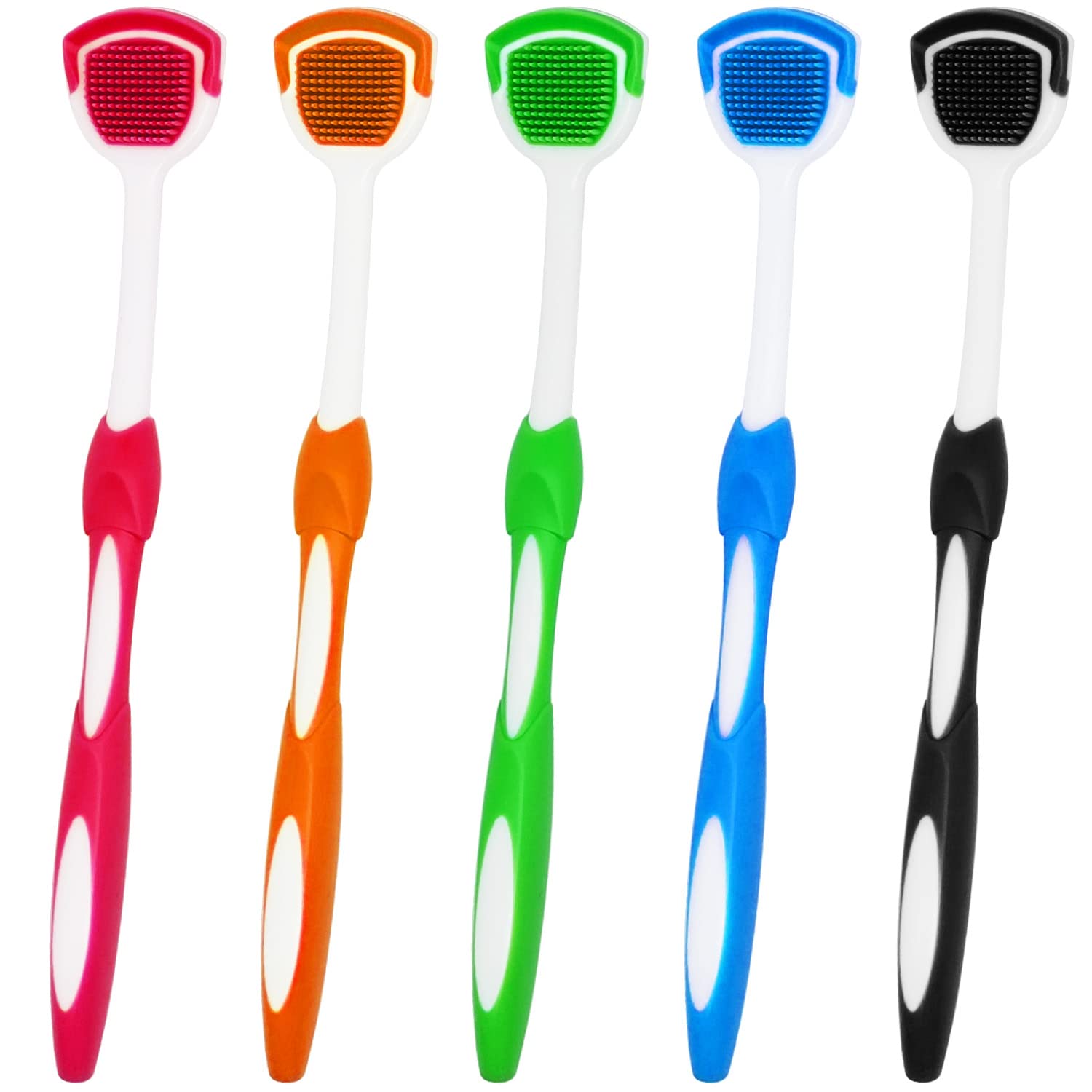 MR LION brosse-langue ensemble de 5 pièces pour l’entretien buccal quotidien.