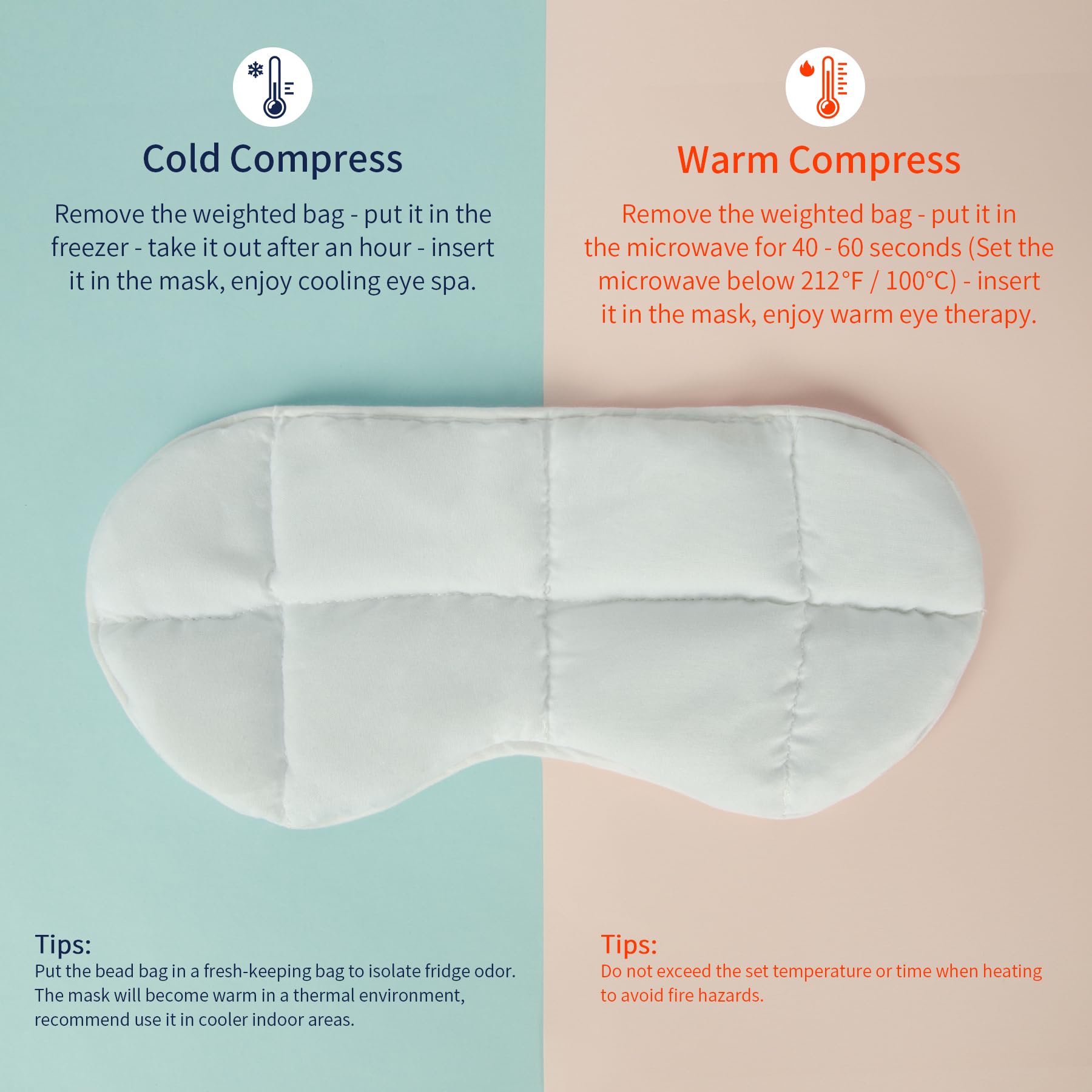 Mr. Sandman masque yeux design réversible douillet – confort nocturne