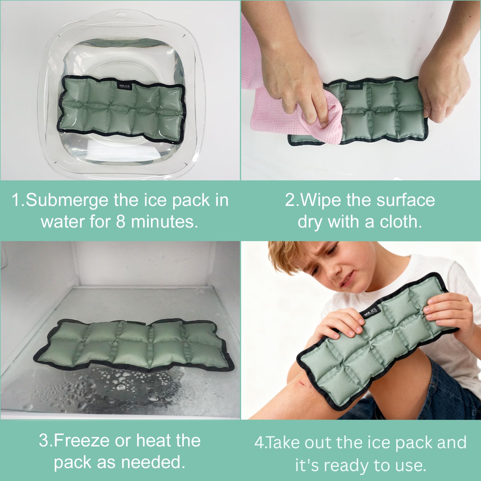 MR.ICE pochette glace flexible cou: contact doux et efficace pour le cou.