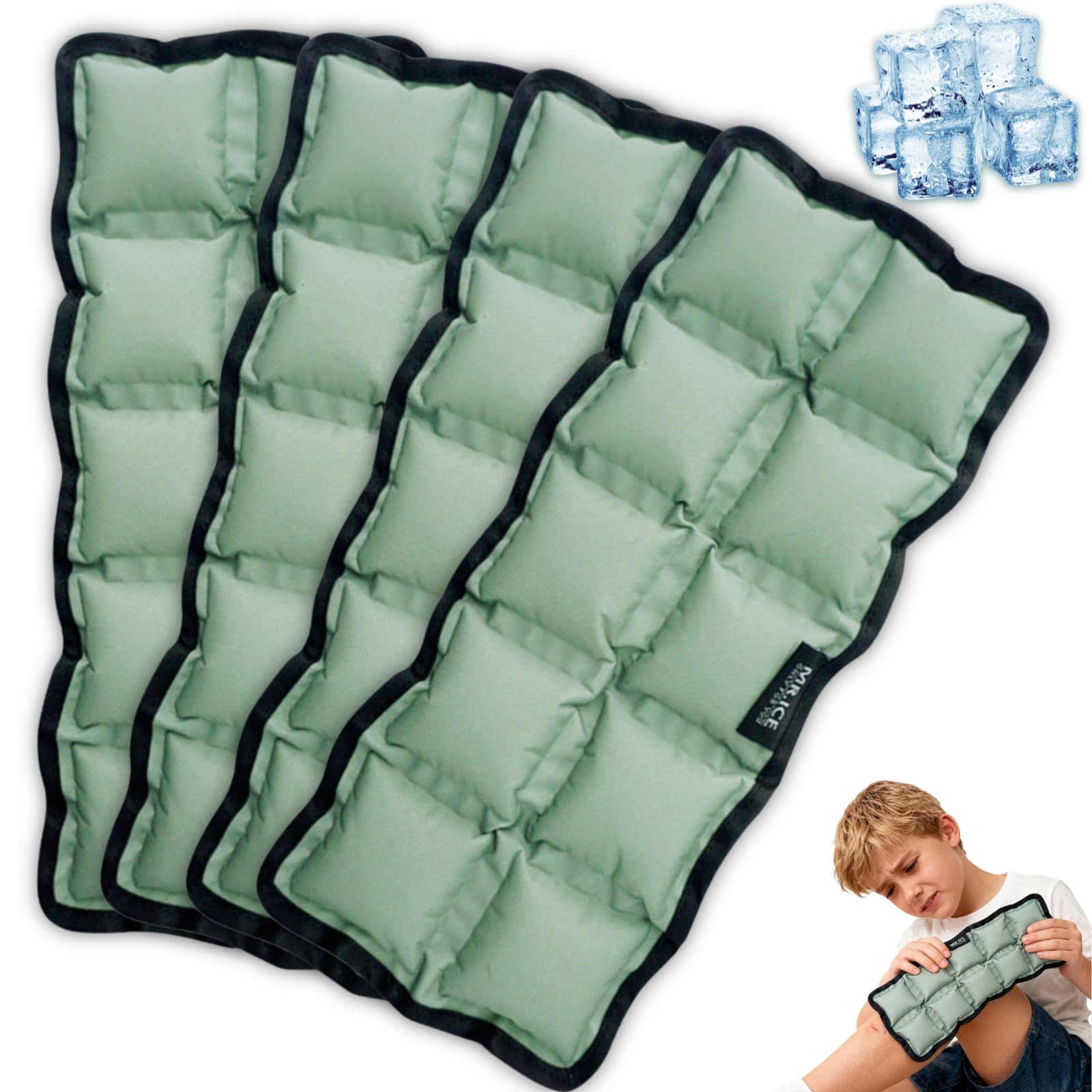 MR.ICE pochette glace flexible dos: s'adapte au contour du dos pour un soulagement ciblé.