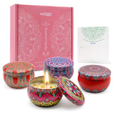 MRLTOP ensemble bougies parfumées dans un coffret cadeau, idéal pour offrir.