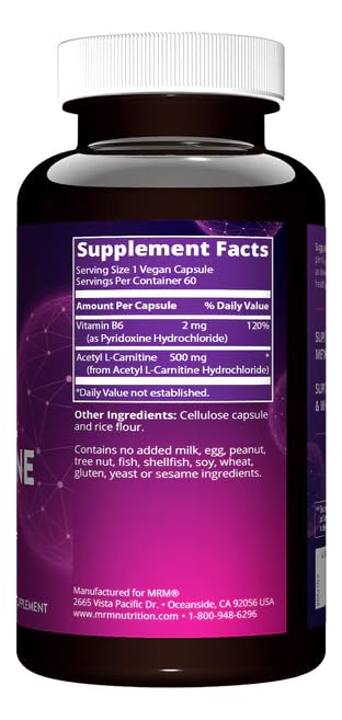 Capsules de 500 mg MRM faciles à avaler pour usage quotidien.