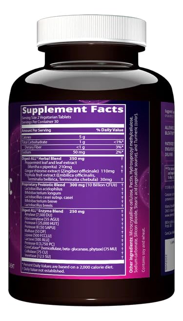 MRM Digest-All IC: comprimés, favorisent une digestion efficace et réduction possible des ballonnements.