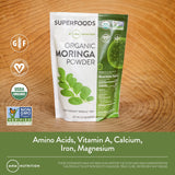 MRM Moringa dans un verre d eau, hydratant et simple