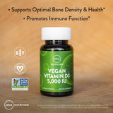 MRM Nuturition Vitamine D3 vegan - utilisation quotidienne, capsules pratiques et sans gluten
