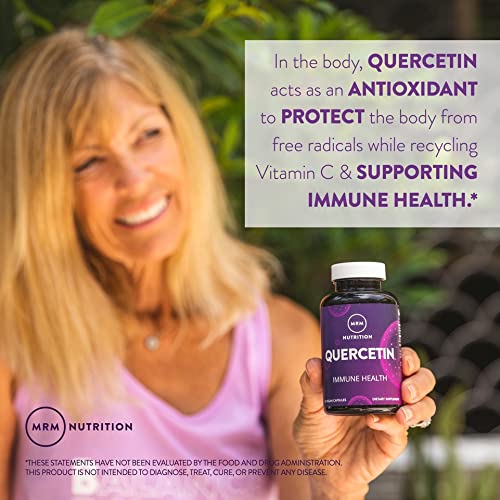 MRM Quercétine certifiée végan, sans gluten et sans OGM pour votre choix.
