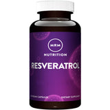 MRM Resveratrol, bouteille vue, soutien potentiel au bien-être quotidien.