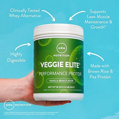 MRM Veggie Elite après-entraînement, protéine végétale pour récupération rassurante.
