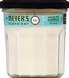 MRS. MEYER'S Bougie Basilic en verre recyclable, cadeau élégant