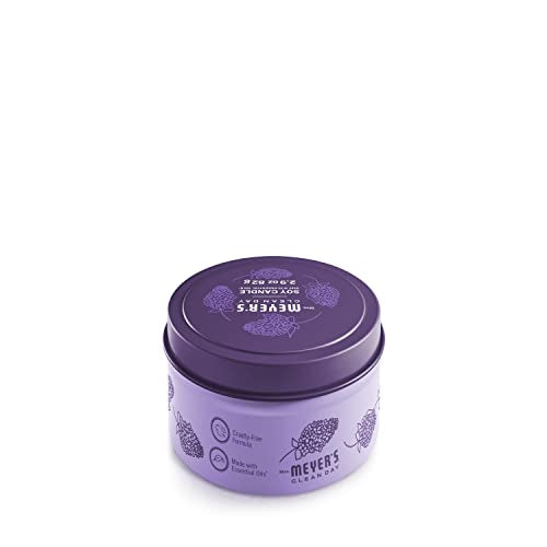Bougie Lilas de Mrs. MEYER'S, cire de soja et parfum durable.