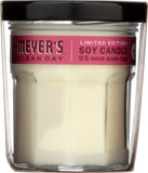 Mum bougie avec verre translucide, design simple de Mrs. Meyer's.