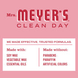 Ambiance aromatique douce grace a la bougie Mrs. Meyer's