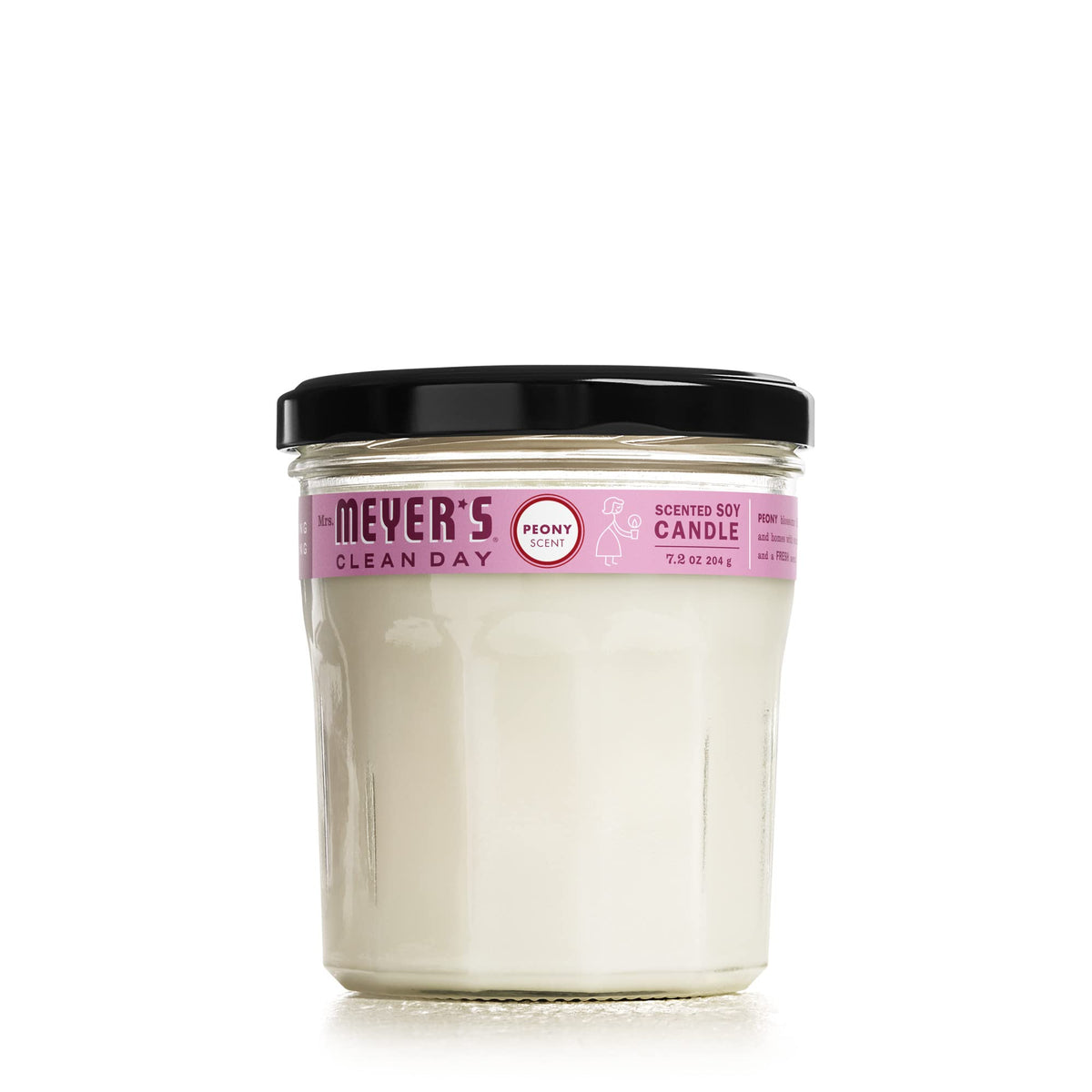 Mrs. Meyer's Clean Day bougie pivoine dans jarre recyclable ambiance durable