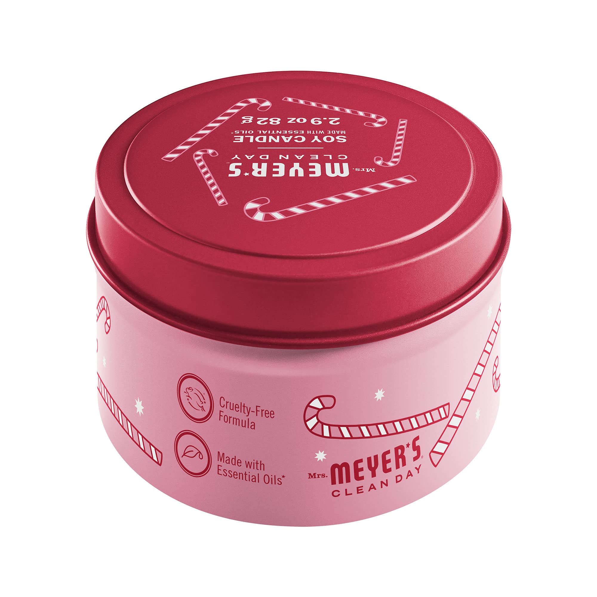 Bougie Mrs. Meyer's dans un tin decoratif