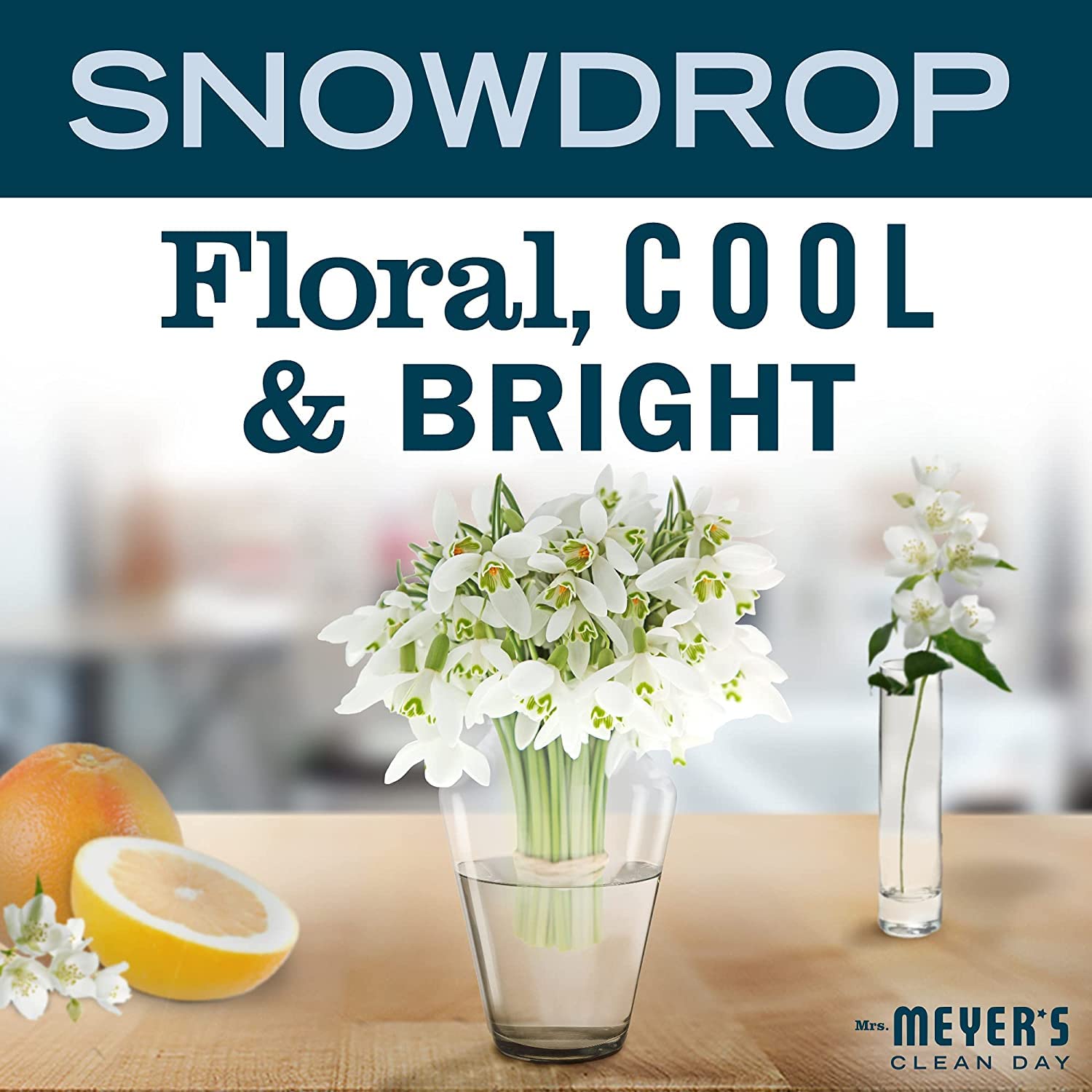 Cire végétale de soja et coton Snow Drop pour une combustion propre.