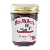 Confiture de canneberge Mrs. Miller's dans un bocal 9 oz, idéale sur tartines.