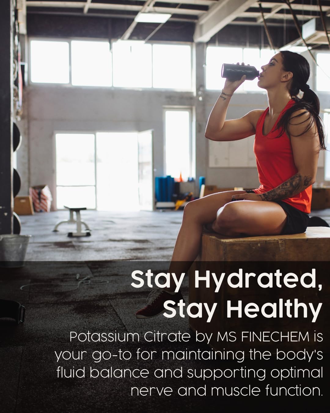 MS Finechem Citrate de potassium Poudre polyvalente pour boissons et collations.