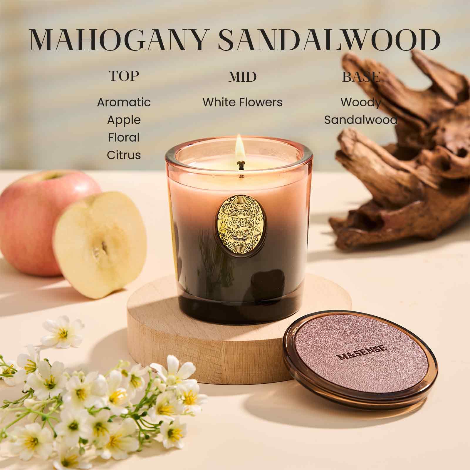 Ambiance Chambre Chaleur avec M&SENSE bougie: parfum discret favorise détente.