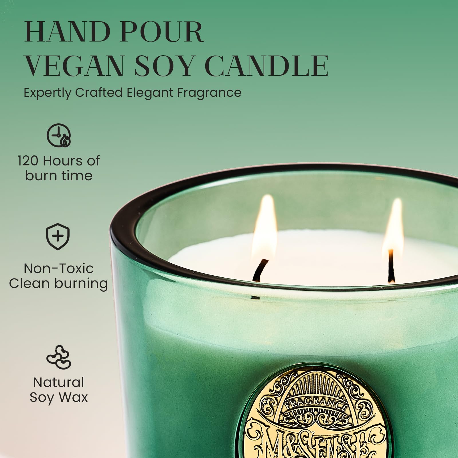 Ambiance relaxante et sans fumée avec la bougie M&SENSE.