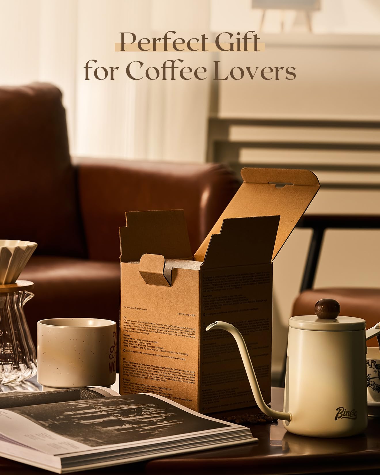M&SENSE Café Glacé 12,3oz, longue durée et parfum équilibré.