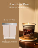 Bougie Coco Latte 7oz prête à une utilisation personnelle au bureau.